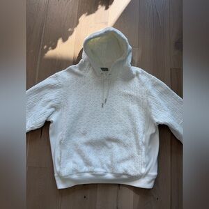 Dior oblique monogram hoody hooded sweatshirt sz XXL white 113J631A0684 slim